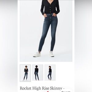 Citizen of humanity rocket high rise skinny blue size 29